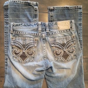 Affliction Blake Size 32 x 30 Straight Leg Black Premium